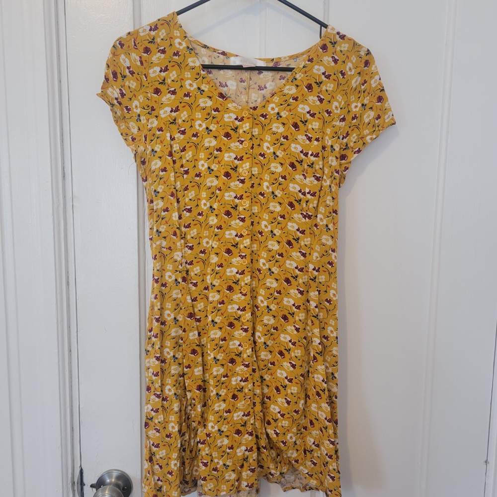 Floral Yellow Dress